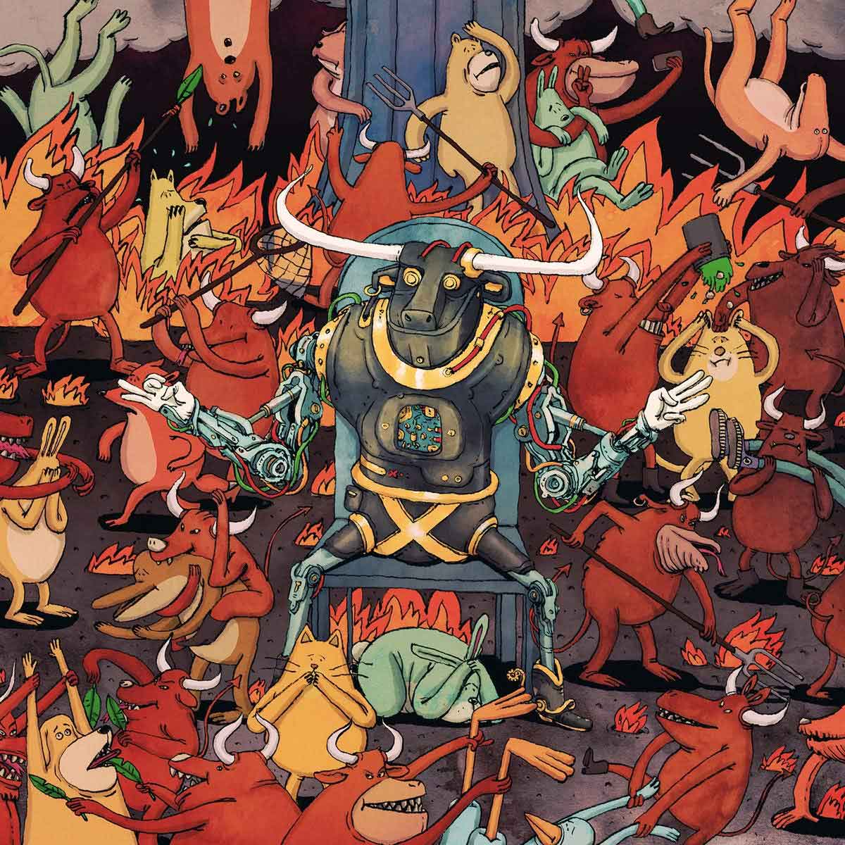 dance gavin dance afterburner album artwork