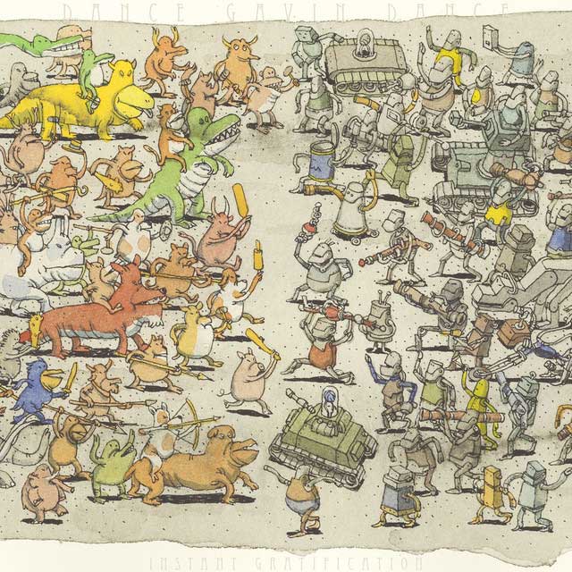 dance gavin dance instant gratification album artwork