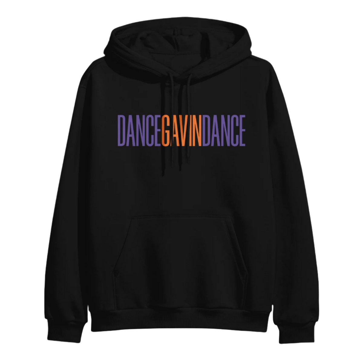 Black hoodie with 'DANCE Gavin DANCE' text in colorful letters 