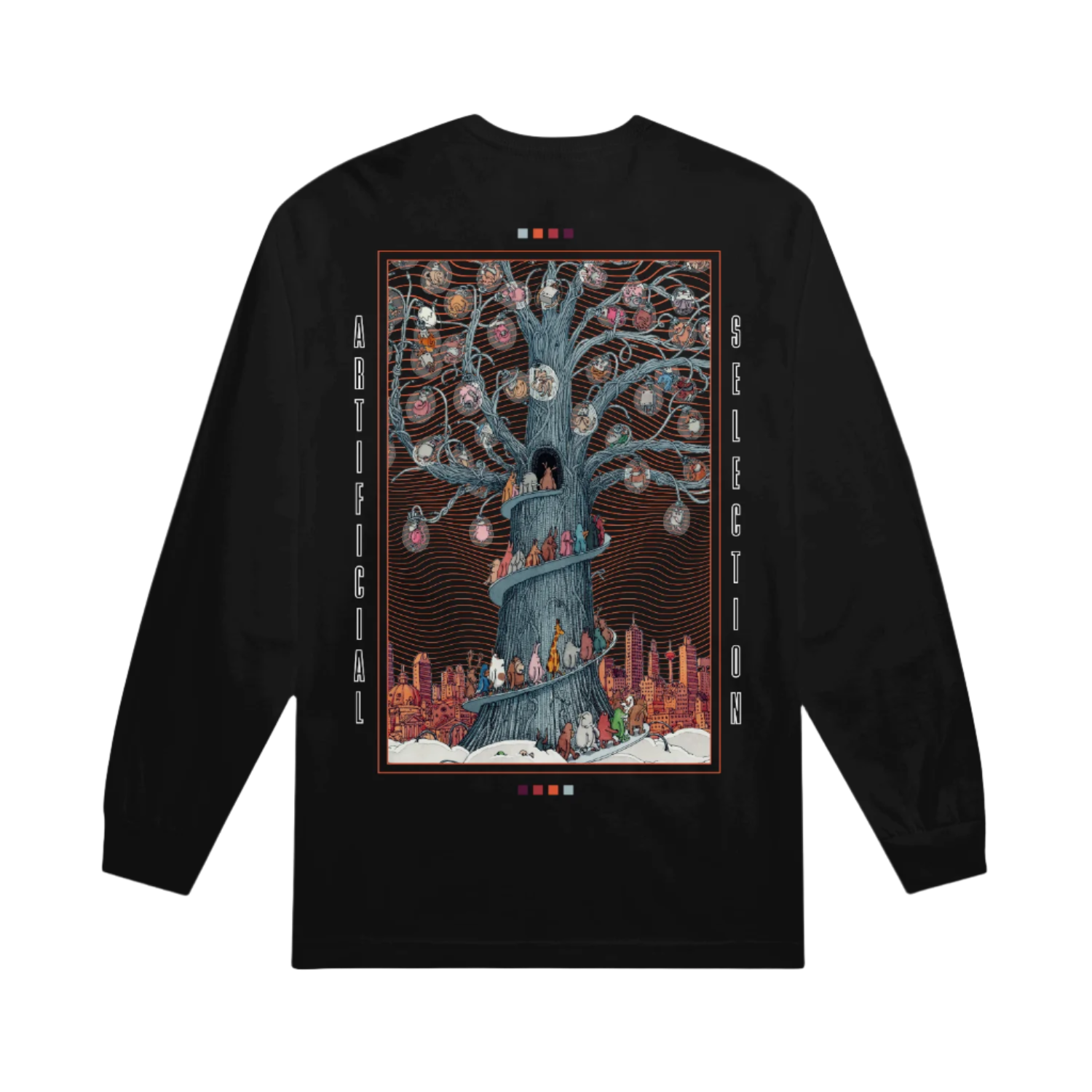 HT Tree City Black Long Sleeve T-Shirt