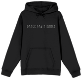 Black hoodie with 'DANCE GAVIN DANCE' text on a white background