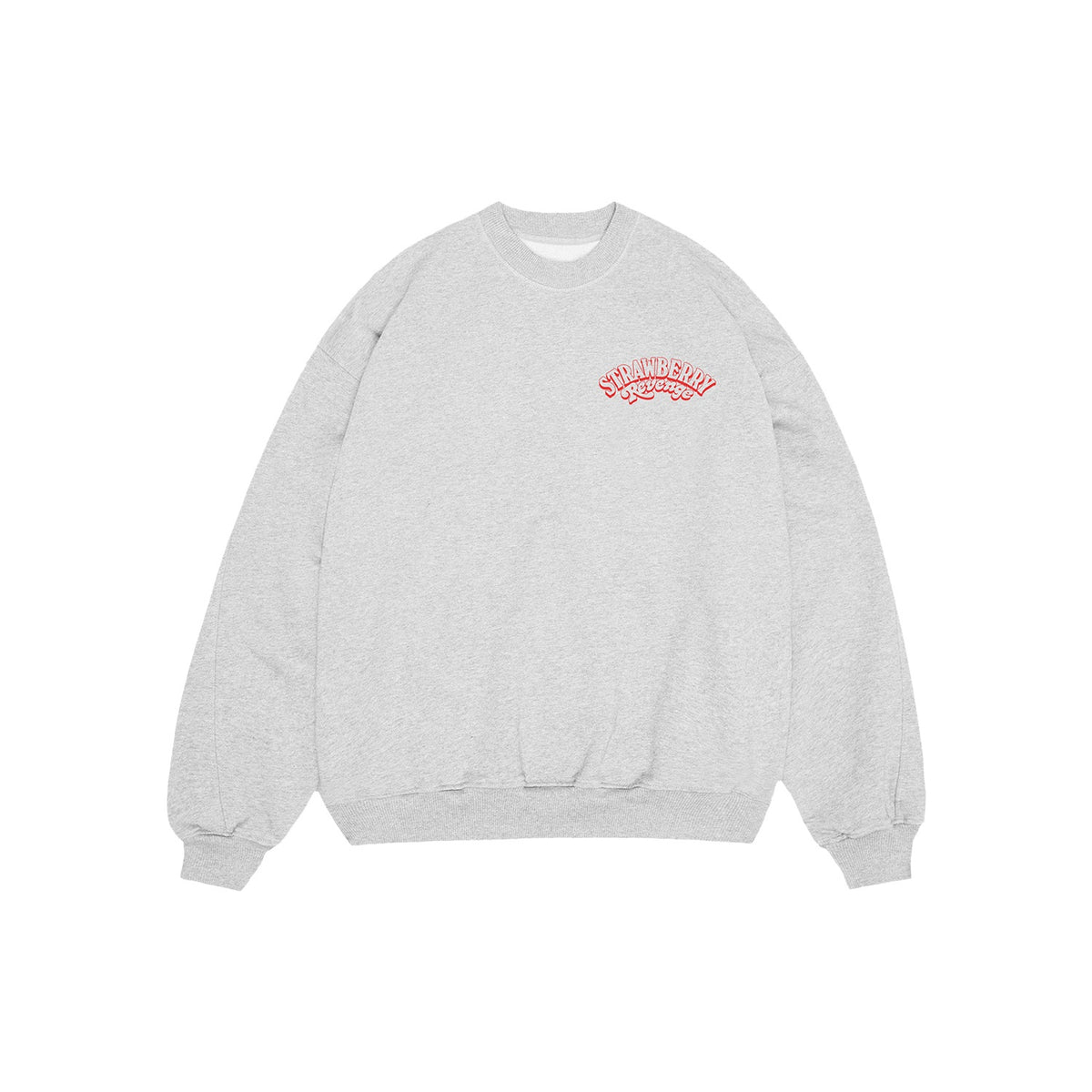 Strawberry Revenge - Grey Heather Crewneck + Hot Sauce