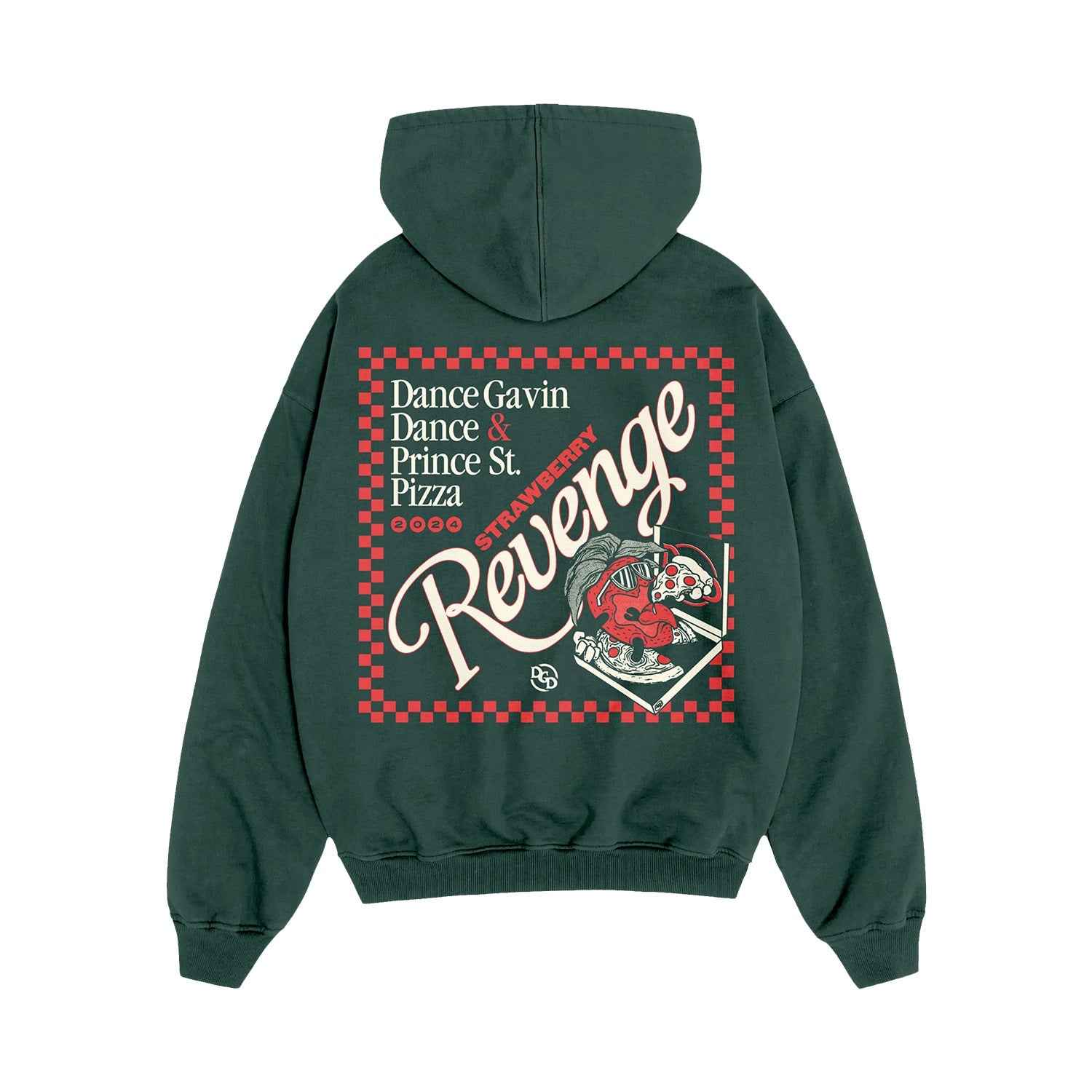 Strawberry Revenge - Forest Green Pullover + Hot Sauce