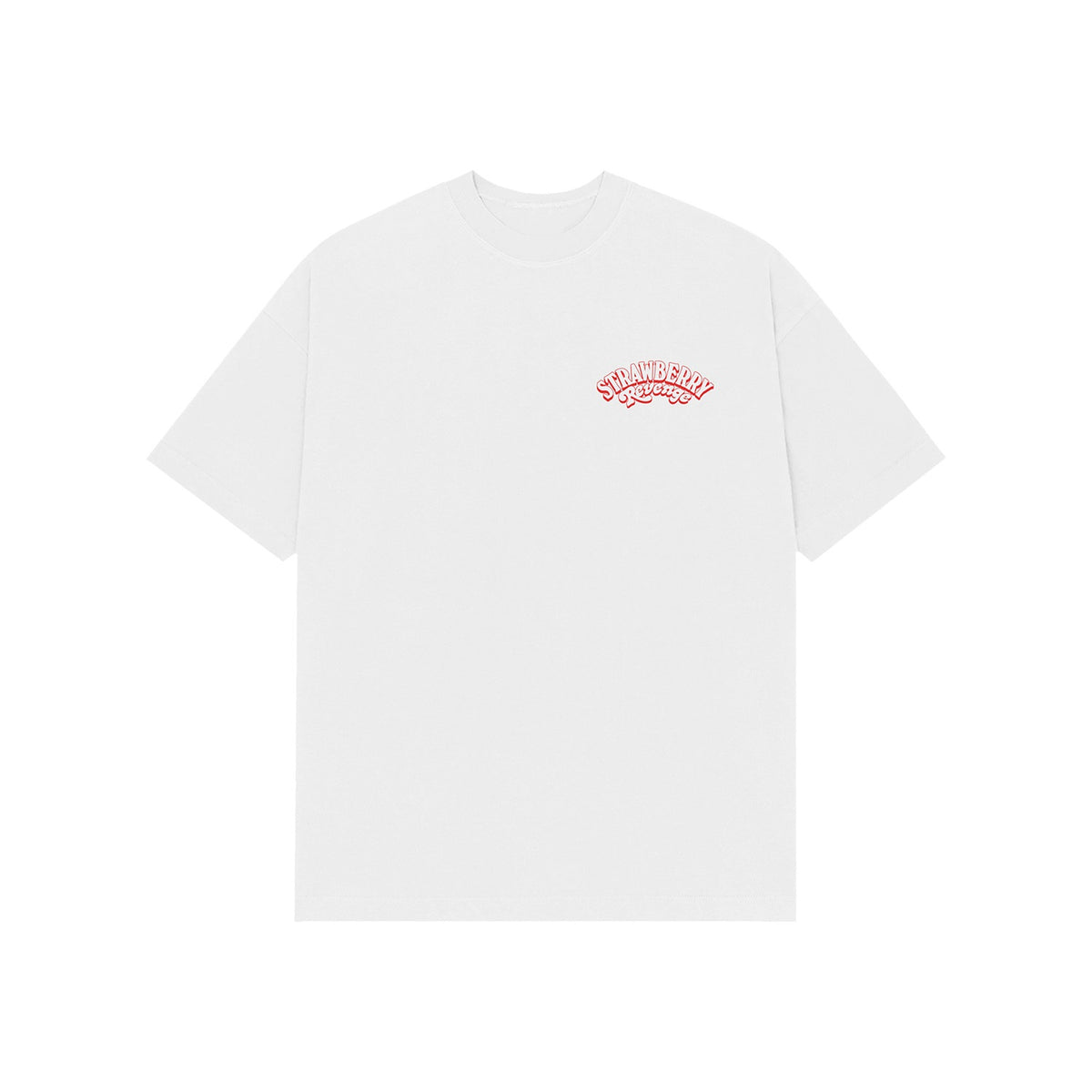 Strawberry Revenge - White T-Shirt + Hot Sauce