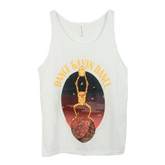 White tank top with 'Dance Gavin Dance' text and graphic design in the center.