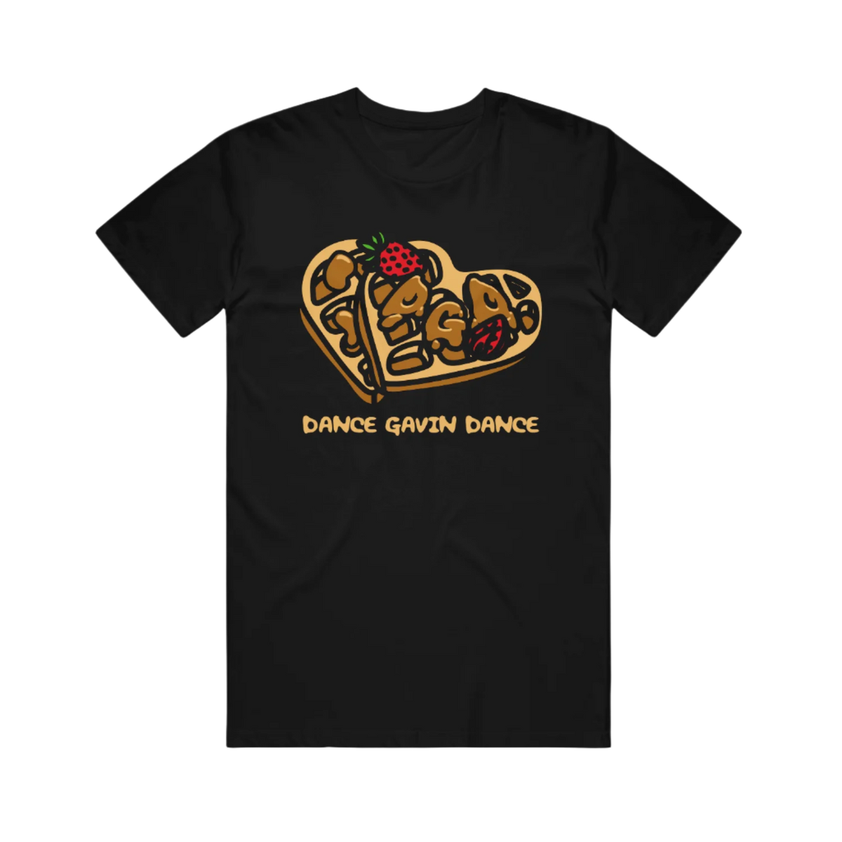 Black t-shirt with 'Dance Gavin Dance' design
