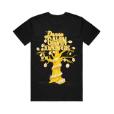 Black t-shirt with 'Dance Gavin Dance' graphic design 