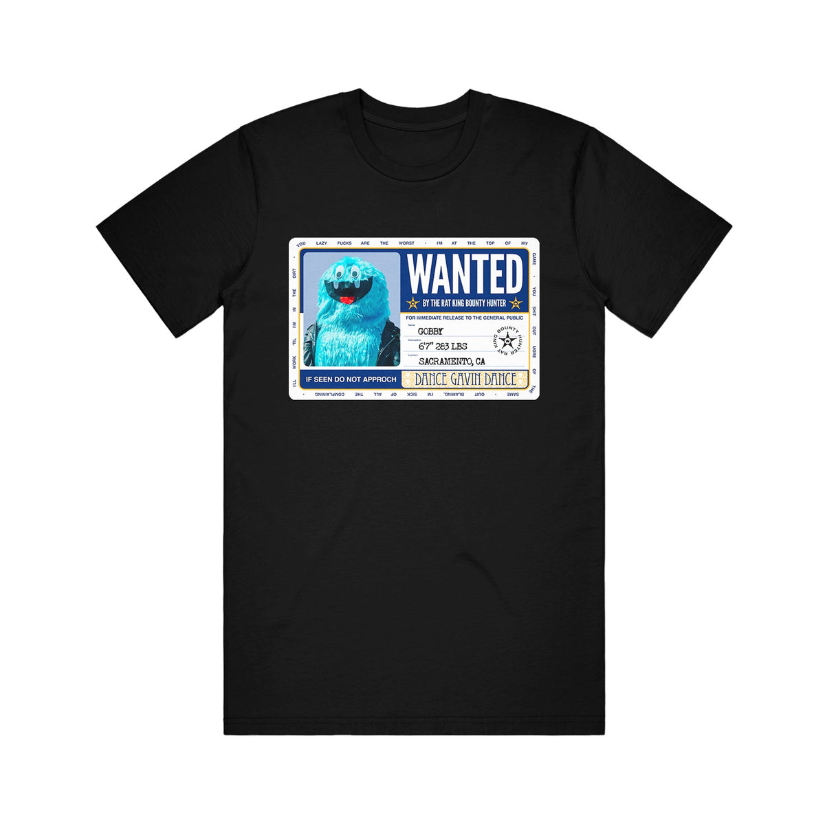 Wanted - Black T-Shirt
