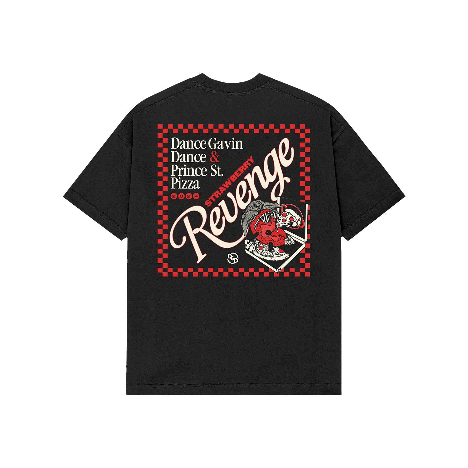 dance gavin dance Strawberry Revenge - Black T-Shirt back