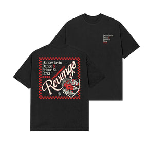 dance gavin dance Strawberry Revenge - Black T-Shirt front and back
