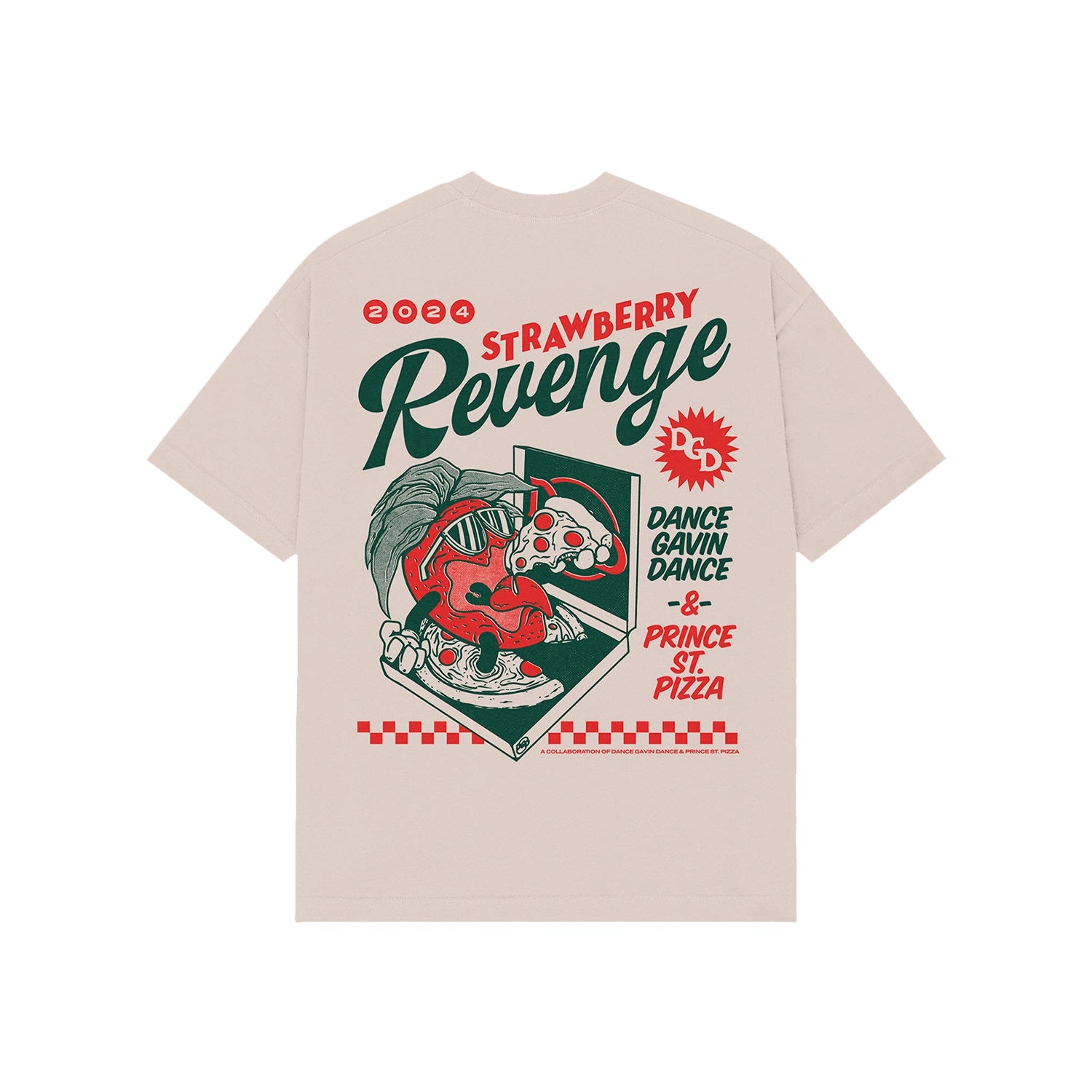 dance gavin dance Strawberry Revenge - Sand T-Shirt back