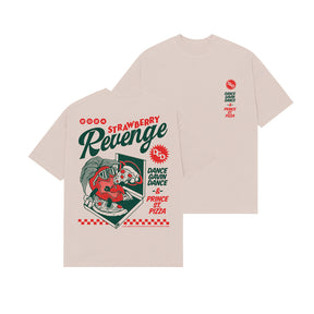 dance gavin dance Strawberry Revenge - Sand T-Shirt front and back