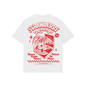 dance gavin dance Strawberry Revenge - White T-Shirt back