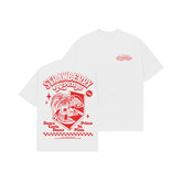 dance gavin dance Strawberry Revenge - White T-Shirt front and back