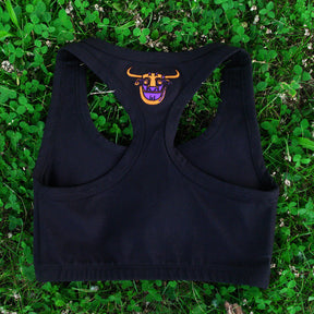 Gavin Embroidered Black Bralette